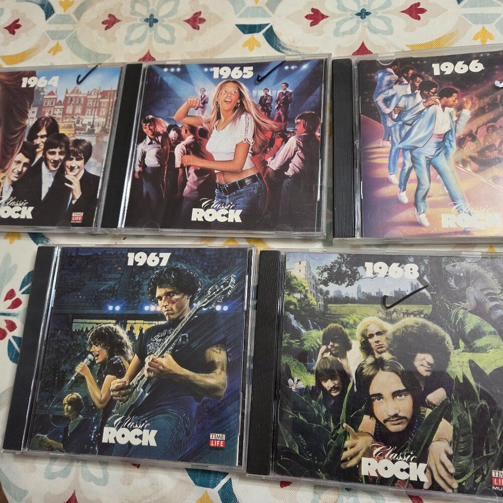 Time-Life Music Classic Rock collection  1964-1968  5 CD's